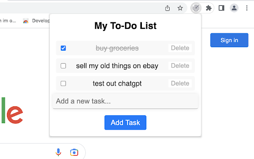 simple to use to do list from Chrome web store to be run with OffiDocs Chromium online simple to use to do list from Chrome web store to be run with OffiDocs Chromium online