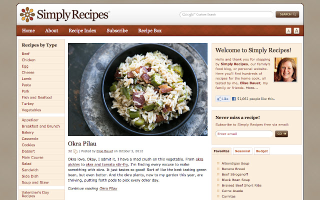 Simply Recipes from Chrome web store to be run with OffiDocs Chromium online Simply Recipes from Chrome web store to be run with OffiDocs Chromium online