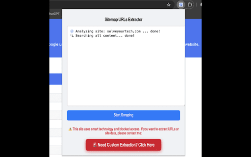 Sitemap URL Scraper from Chrome web store to be run with OffiDocs Chromium online Sitemap URL Scraper from Chrome web store to be run with OffiDocs Chromium online
