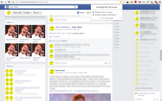 Smileyfy My Facebook from Chrome web store to be run with OffiDocs Chromium online Smileyfy My Facebook from Chrome web store to be run with OffiDocs Chromium online