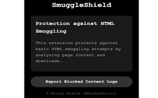 SmuggleShield from Chrome web store to be run with OffiDocs Chromium online SmuggleShield from Chrome web store to be run with OffiDocs Chromium online