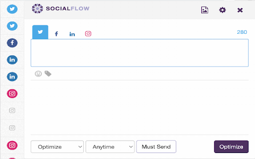 SocialFlow from Chrome web store to be run with OffiDocs Chromium online SocialFlow from Chrome web store to be run with OffiDocs Chromium online