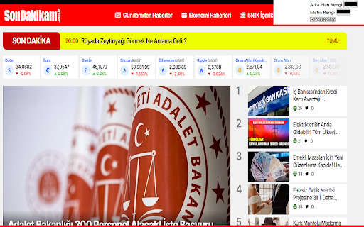 Sondakikam App from Chrome web store to be run with OffiDocs Chromium online Sondakikam App from Chrome web store to be run with OffiDocs Chromium online