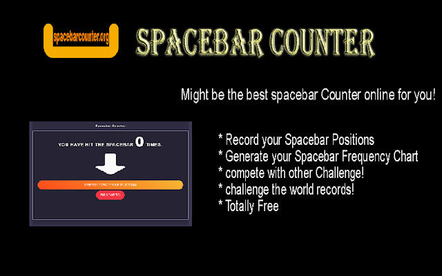 Spacebar Counter tool from Chrome web store to be run with OffiDocs Chromium online Spacebar Counter tool from Chrome web store to be run with OffiDocs Chromium online
