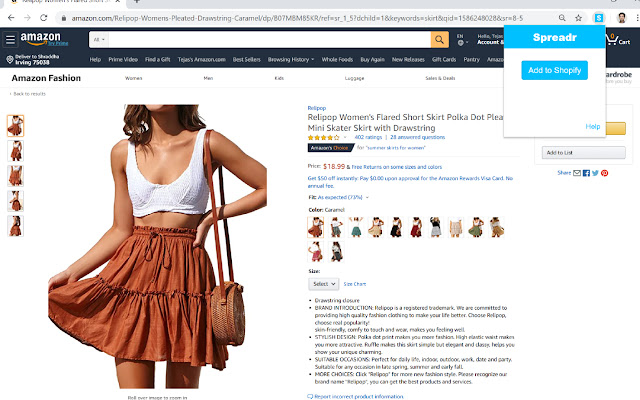 Spreadr Amazon Importer Extension from Chrome web store to be run with OffiDocs Chromium online Spreadr Amazon Importer Extension from Chrome web store to be run with OffiDocs Chromium online