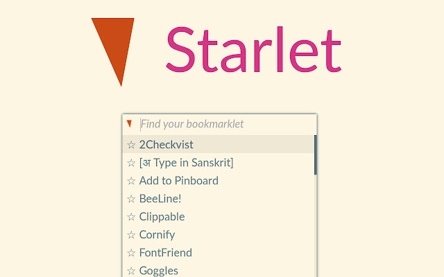 Starlet from Chrome web store to be run with OffiDocs Chromium online Starlet from Chrome web store to be run with OffiDocs Chromium online