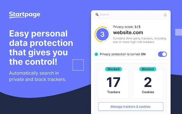 Startpage Privacy Protection from Chrome web store to be run with OffiDocs Chromium online Startpage Privacy Protection from Chrome web store to be run with OffiDocs Chromium online