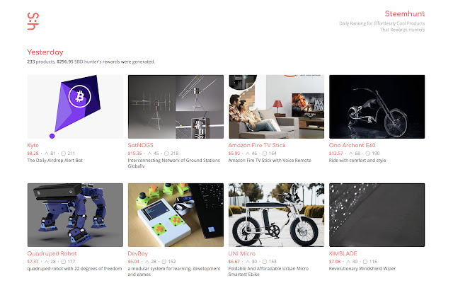 Steemhunt from Chrome web store to be run with OffiDocs Chromium online Steemhunt from Chrome web store to be run with OffiDocs Chromium online