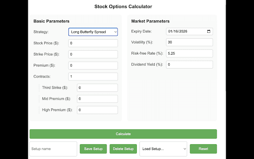 Stock Options Calculator from Chrome web store to be run with OffiDocs Chromium online Stock Options Calculator from Chrome web store to be run with OffiDocs Chromium online