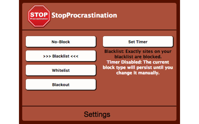 StopProcrastination from Chrome web store to be run with OffiDocs Chromium online StopProcrastination from Chrome web store to be run with OffiDocs Chromium online