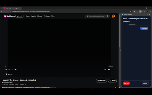 Stream Threads from Chrome web store to be run with OffiDocs Chromium online Stream Threads from Chrome web store to be run with OffiDocs Chromium online