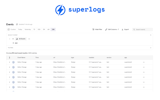 Superlogs from Chrome web store to be run with OffiDocs Chromium online Superlogs from Chrome web store to be run with OffiDocs Chromium online
