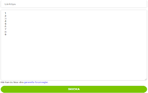 Svenskafans textruta from Chrome web store to be run with OffiDocs Chromium online Svenskafans textruta from Chrome web store to be run with OffiDocs Chromium online