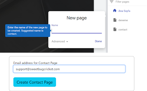 Sweet Cricket for Google Web Site Management from Chrome web store to be run with OffiDocs Chromium online Sweet Cricket for Google Web Site Management from Chrome web store to be run with OffiDocs Chromium online