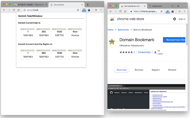 Swtich Tab2Window from Chrome web store to be run with OffiDocs Chromium online Swtich Tab2Window from Chrome web store to be run with OffiDocs Chromium online