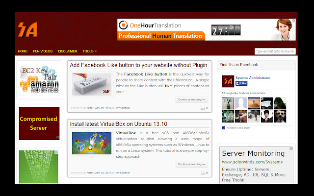 Sysadmin Blog App from Chrome web store to be run with OffiDocs Chromium online Sysadmin Blog App from Chrome web store to be run with OffiDocs Chromium online