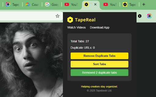 Tab Manager for Creators from Chrome web store to be run with OffiDocs Chromium online Tab Manager for Creators from Chrome web store to be run with OffiDocs Chromium online