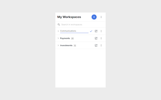 Tab Organizer Workspaces from Chrome web store to be run with OffiDocs Chromium online Tab Organizer Workspaces from Chrome web store to be run with OffiDocs Chromium online