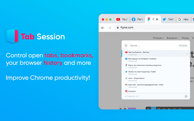 Tab Session history, tabs and bookmarks from Chrome web store to be run with OffiDocs Chromium online Tab Session history, tabs and bookmarks from Chrome web store to be run with OffiDocs Chromium online