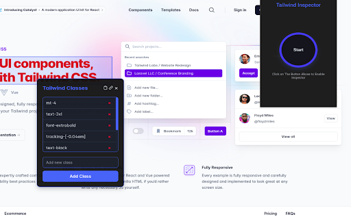 Tailwind Inspector from Chrome web store to be run with OffiDocs Chromium online Tailwind Inspector from Chrome web store to be run with OffiDocs Chromium online