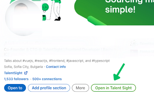 TalentSight Official Chrome Extension from Chrome web store to be run with OffiDocs Chromium online TalentSight Official Chrome Extension from Chrome web store to be run with OffiDocs Chromium online