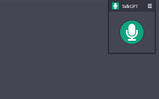 Talk GPT from Chrome web store to be run with OffiDocs Chromium online Talk GPT from Chrome web store to be run with OffiDocs Chromium online