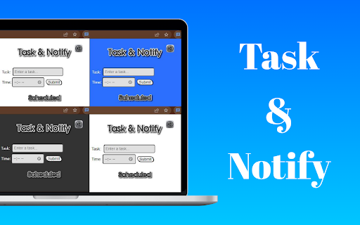 Task and Notify from Chrome web store to be run with OffiDocs Chromium online Task and Notify from Chrome web store to be run with OffiDocs Chromium online