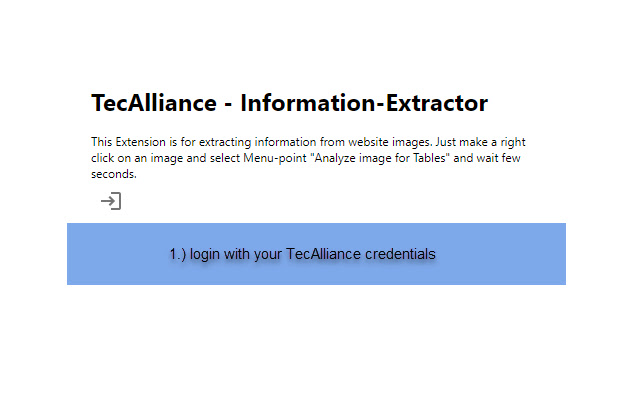 TecAlliance Information Extractor from Chrome web store to be run with OffiDocs Chromium online TecAlliance Information Extractor from Chrome web store to be run with OffiDocs Chromium online