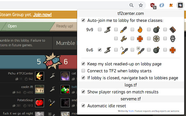 TF2Center Tools from Chrome web store to be run with OffiDocs Chromium online TF2Center Tools from Chrome web store to be run with OffiDocs Chromium online