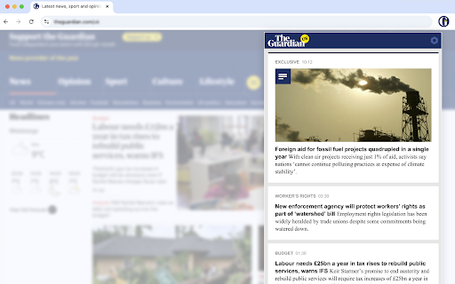 The Guardian UK from Chrome web store to be run with OffiDocs Chromium online The Guardian UK from Chrome web store to be run with OffiDocs Chromium online