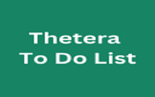 Thetera To Do List from Chrome web store to be run with OffiDocs Chromium online Thetera To Do List from Chrome web store to be run with OffiDocs Chromium online