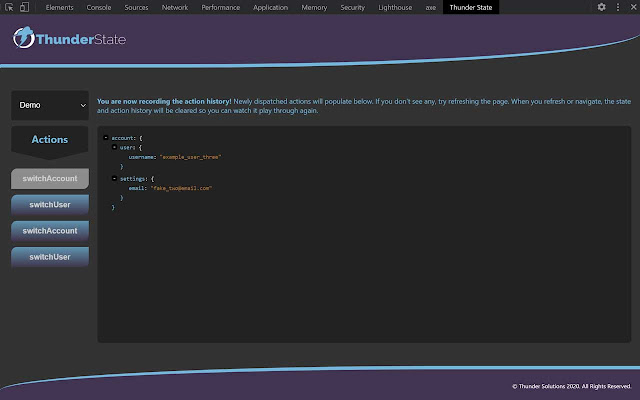 Thunder State: Dev Tools from Chrome web store to be run with OffiDocs Chromium online Thunder State: Dev Tools from Chrome web store to be run with OffiDocs Chromium online