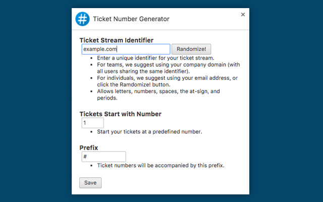 Ticket Number Generator, by OneHat from Chrome web store to be run with OffiDocs Chromium online Ticket Number Generator, by OneHat from Chrome web store to be run with OffiDocs Chromium online