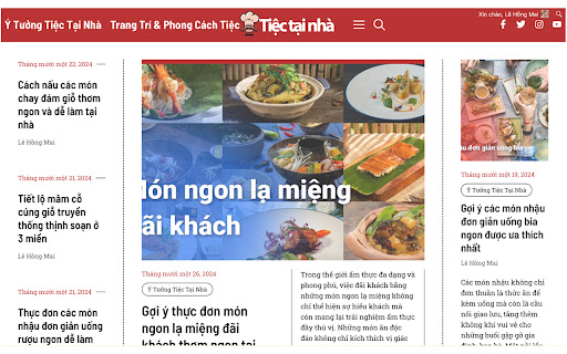 Tiệc Tại Nhà Extension from Chrome web store to be run with OffiDocs Chromium online Tiệc Tại Nhà Extension from Chrome web store to be run with OffiDocs Chromium online