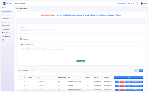 TIKCOPY Amazon Keyword Research Tool from Chrome web store to be run with OffiDocs Chromium online TIKCOPY Amazon Keyword Research Tool from Chrome web store to be run with OffiDocs Chromium online