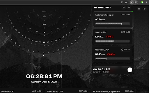 Timedrift from Chrome web store to be run with OffiDocs Chromium online Timedrift from Chrome web store to be run with OffiDocs Chromium online