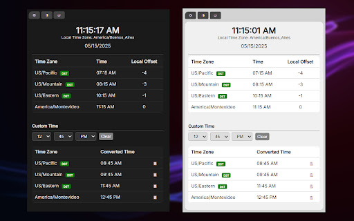 Time Zone Manager from Chrome web store to be run with OffiDocs Chromium online Time Zone Manager from Chrome web store to be run with OffiDocs Chromium online