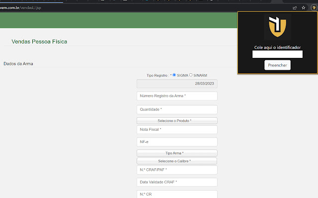 Tiro Digital Sicovem from Chrome web store to be run with OffiDocs Chromium online Tiro Digital Sicovem from Chrome web store to be run with OffiDocs Chromium online