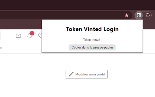 Token Vinted Login from Chrome web store to be run with OffiDocs Chromium online Token Vinted Login from Chrome web store to be run with OffiDocs Chromium online