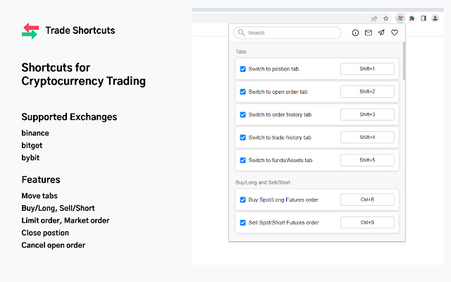 Trade Shortcuts from Chrome web store to be run with OffiDocs Chromium online Trade Shortcuts from Chrome web store to be run with OffiDocs Chromium online
