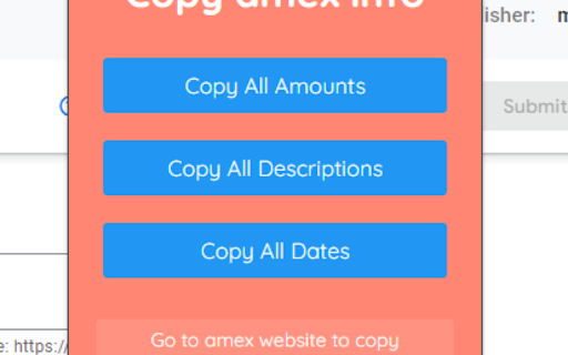 Transaction Info Copier from Chrome web store to be run with OffiDocs Chromium online Transaction Info Copier from Chrome web store to be run with OffiDocs Chromium online
