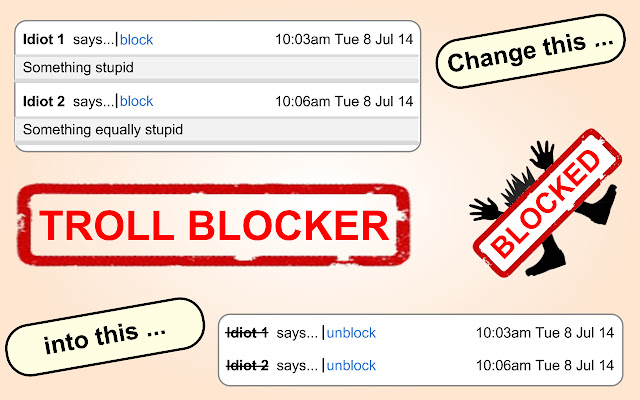 TrollBlocker from Chrome web store to be run with OffiDocs Chromium online TrollBlocker from Chrome web store to be run with OffiDocs Chromium online
