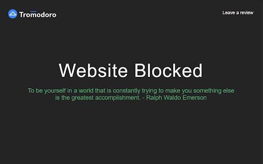 Tromo Website Blocker from Chrome web store to be run with OffiDocs Chromium online Tromo Website Blocker from Chrome web store to be run with OffiDocs Chromium online