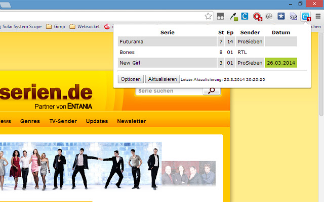 TV Vorhersage from Chrome web store to be run with OffiDocs Chromium online TV Vorhersage from Chrome web store to be run with OffiDocs Chromium online