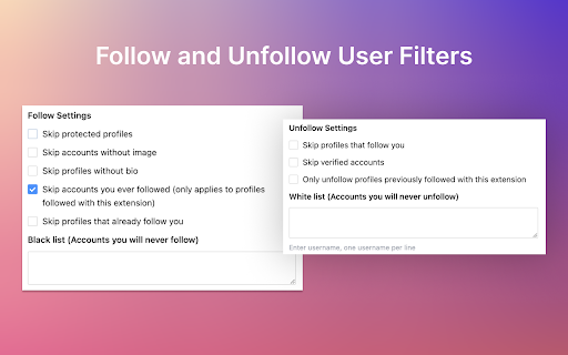 TwFollow Twitter Mass Follow Tool from Chrome web store to be run with OffiDocs Chromium online TwFollow Twitter Mass Follow Tool from Chrome web store to be run with OffiDocs Chromium online