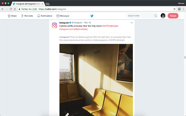 Twitagram from Chrome web store to be run with OffiDocs Chromium online Twitagram from Chrome web store to be run with OffiDocs Chromium online