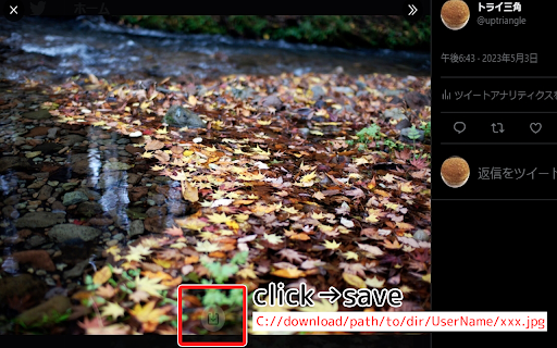Twitter SaveToDir from Chrome web store to be run with OffiDocs Chromium online Twitter SaveToDir from Chrome web store to be run with OffiDocs Chromium online