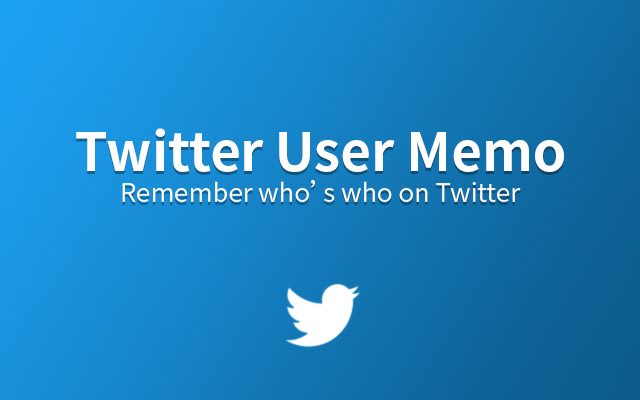 Twitter User Memo from Chrome web store to be run with OffiDocs Chromium online Twitter User Memo from Chrome web store to be run with OffiDocs Chromium online