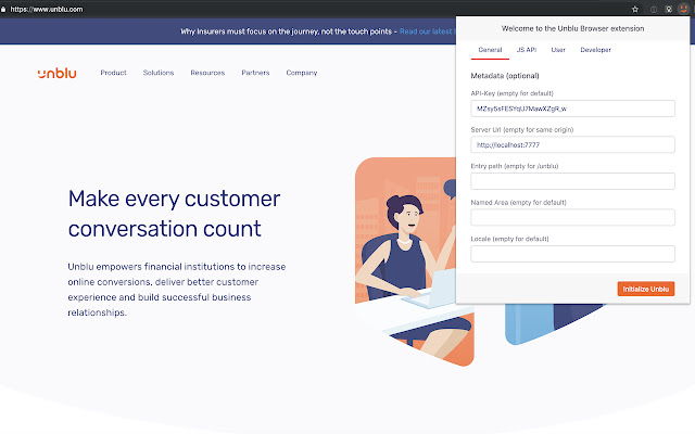 Unblu Demo from Chrome web store to be run with OffiDocs Chromium online Unblu Demo from Chrome web store to be run with OffiDocs Chromium online