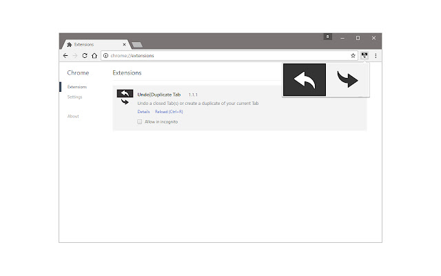 Undo|Duplicate Tab from Chrome web store to be run with OffiDocs Chromium online Undo|Duplicate Tab from Chrome web store to be run with OffiDocs Chromium online